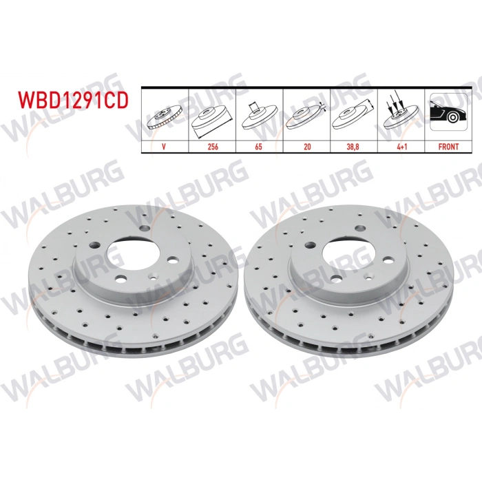 FREN DISKI ON HAVALI 4 BJN 256X20X65X38,8 POLO CLASSIC 1.4-1.6 1995-2001/CADDY II 1.9 TDI 1995-2004/GOLF III 1.9 TDI 1991-1999/POLO 1.4 TDI 1994-1999/IBIZA III 1.6 1999-2002/TOLEDO I 1.9 TDI 1991-1999