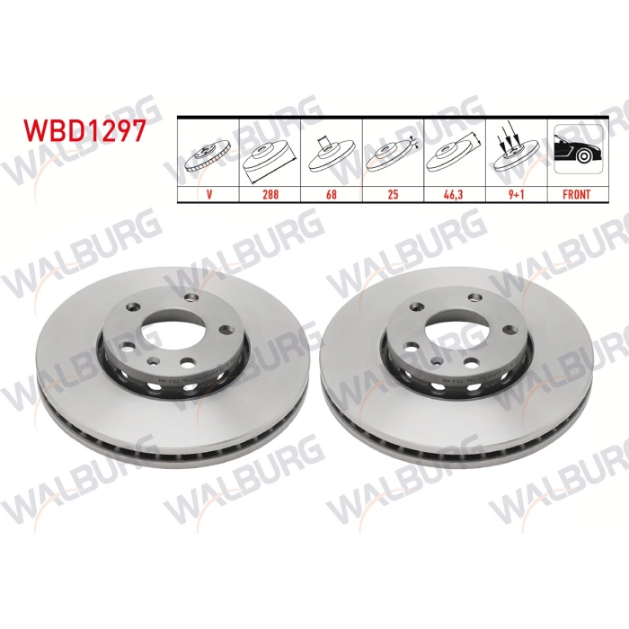 FREN DISKI ON HAVALI KAPLAMALI PERFORMANS DELIKLI 5 BJN 287,6X24,8X68,2X46,3 VOLKSWAGEN PASSAT 1.6-1.8-1.9 TDI 1996-2000/SUPERB 1.9 TDI-2.0 TDI 2010-2015/A4 1.9 TDI 1994-2001/A4 1.6 00-04/A6 1.9 TDI