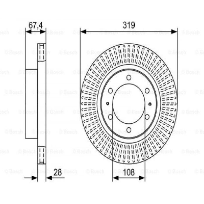 FREN DISKI ÖN . HILUX (GUN135, GUN125, GUN126) 2.4 D:2.8 D 15-