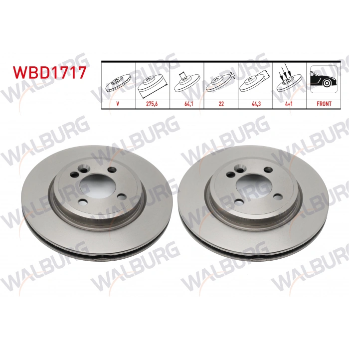 FREN DISKI ON MINI (R50, R53) 2001/2006