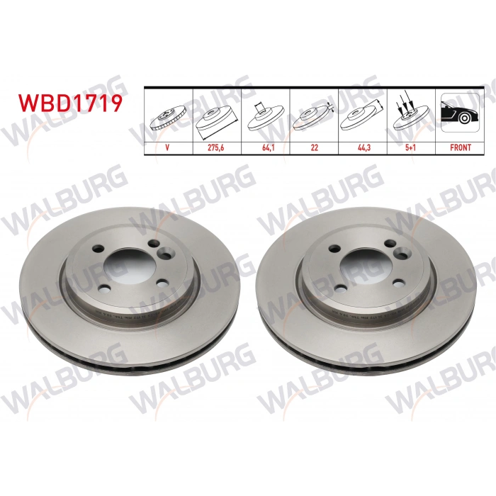 FREN DISKI ON MINI R50,R53 2001-2013