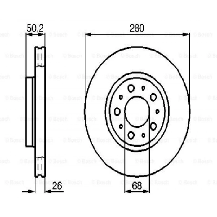 FREN DISKI ÖN S70/C70/V70 BM 91-