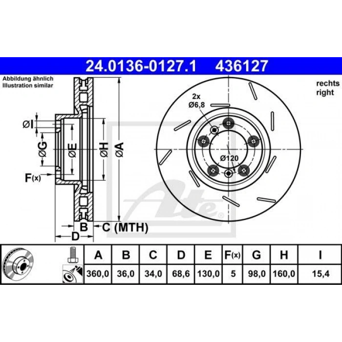 FREN DİSKİ ÖN SOL STANDART PORSCHE PANAMERA