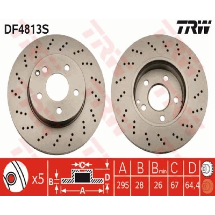 FREN DISKI ÖN SPORT PAKET W204 BM 07-