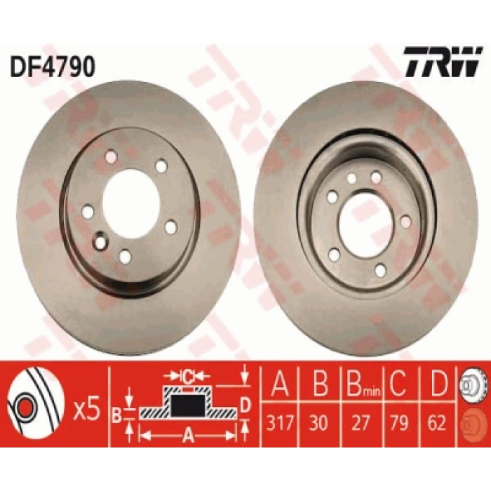 FREN DISKI ÖN TAKIM LAND ROVER RANGE ROVER DISCOVERY III-IV SPORT 2.7 D-2.7 TD-4.0-4.0 V6 04-13