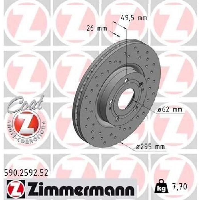 FREN DİSKİ ÖN YARIS 0511 CHARADE 11 FRANSIZ HAVALI 258MM