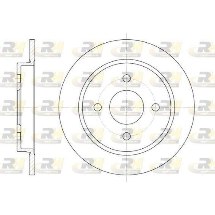 FREN DİSKİ ARKA DÜZ V347 2.2 TDCI 2.4 TDCI 04 06 ABSLİ ARAÇLAR İÇİN