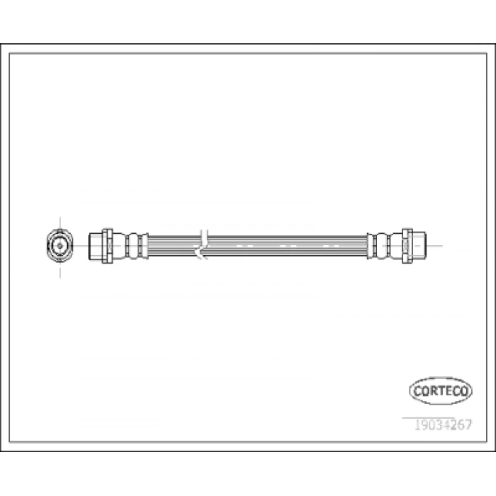 FREN HORTUMU ARKA (280 mm) T5-T6 BM 04-