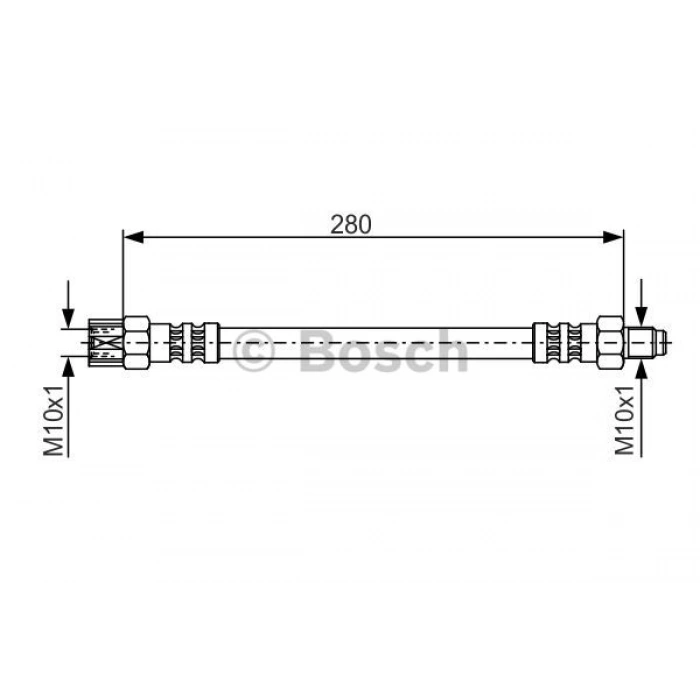 FREN HORTUMU ARKA 280MM W123-124-201-126 BM 68-00