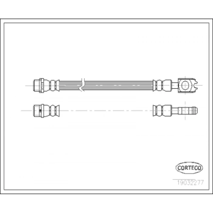 FREN HORTUMU ARKA (325 mm) PASSAT-A4-A6 BM 97-04