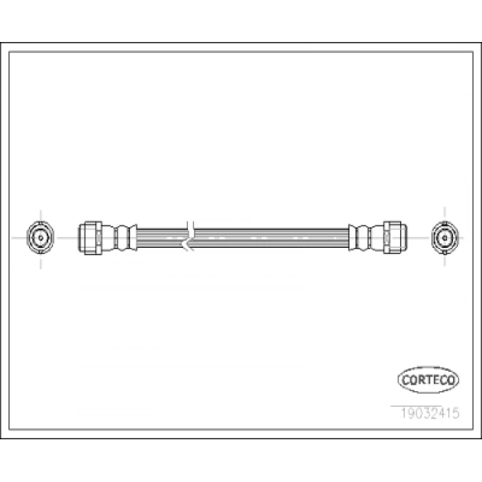 FREN HORTUMU ARKA 340MM A168 BM 1997-2004