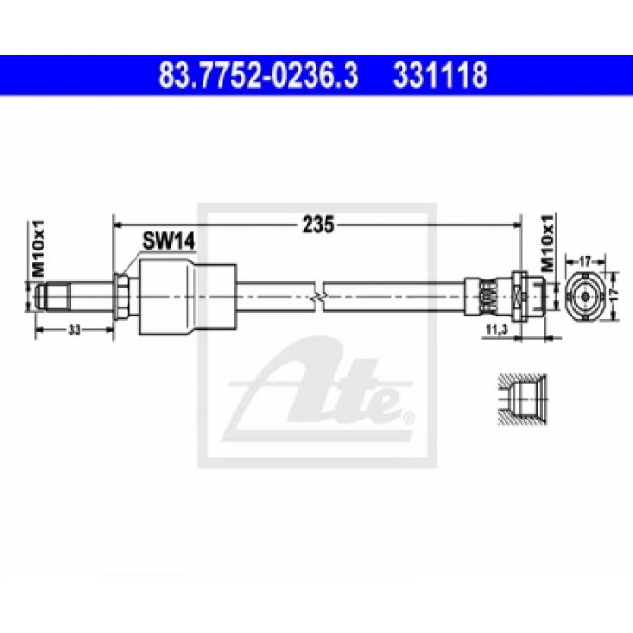 FREN HORTUMU ARKA E82-90-92-93 M- M3 06-11