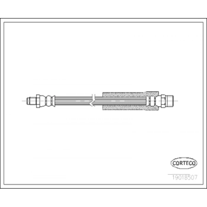 FREN HORTUMU ARKA SAG-SOL E60-E61-E63-E64-E65-E66 BM 03-10