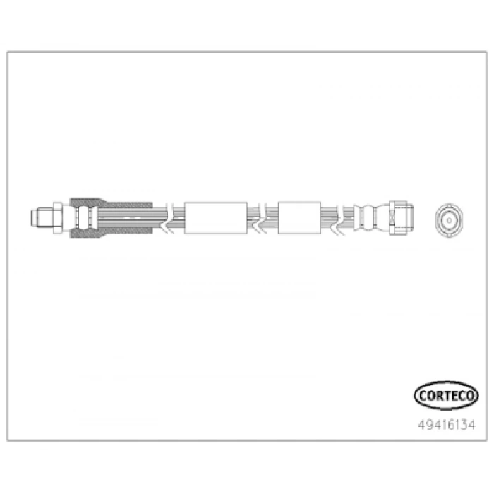 FREN HORTUMU ÖN 363MM W205-213-238 BM 14-