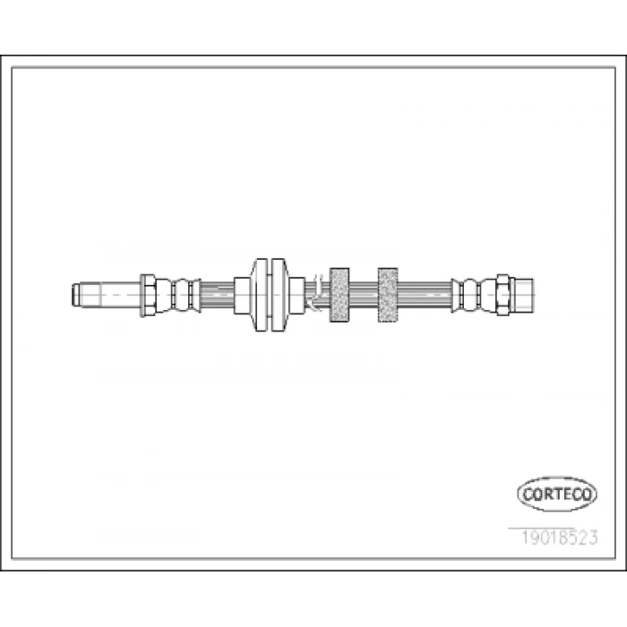 FREN HORTUMU ÖN (482 mm) GOLF3-VENTO-POLO CLASSIC BM 91-