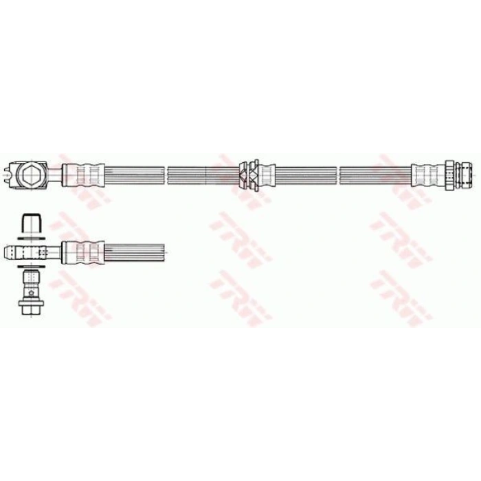 FREN HORTUMU ÖN PASSAT 9605 SUPERB 0108 A4 9401 A6 9705