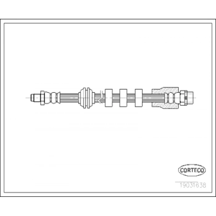 FREN HORTUMU ÖN SAG-SOL E60-E61-E63-E64 BM 03-10