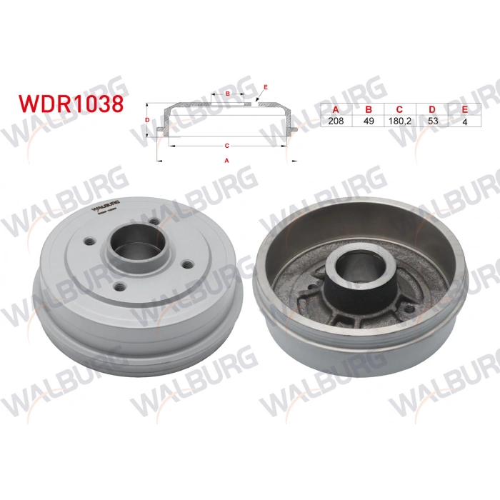 FREN KAMPANASI ARKA 4 DELIK RENAULT 21 1.7 1986-1993