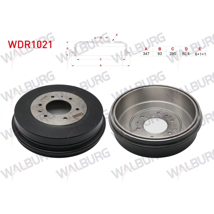 FREN KAMPANASI ARKA 6 DELIK 347X93X295X80,4 FORD RANGER 2.5 TDCI 4X4 1997-2006