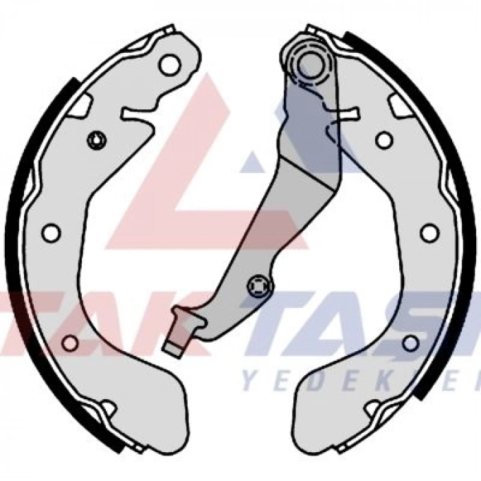 FREN PABUC BALATA ARKA CHEVROLET KALOS (T200) 1.2 LEVYELI 200x36 mm 2003-2008/ KALOS 1.4 2003-2008/ AVEO 1.4i 2006-2011/ AVEO 1.4 16v 15 JANT 2011-2014