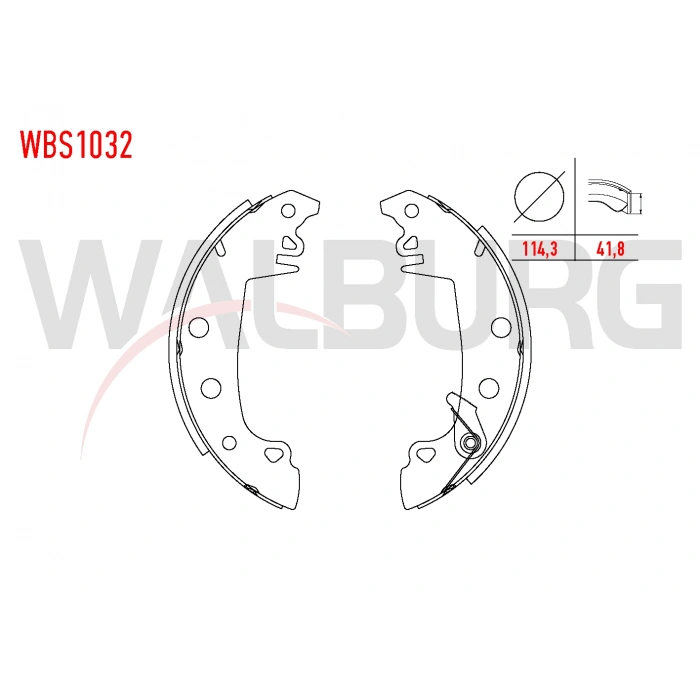 FREN PABUC BALATA ARKA FIAT 131 DKS 1.6 228,6X42 mm 1979-1993/ SAHIN 1.6 1993-2002/ KARTAL 1.6 1993-2002/ DOGAN 1.6 1993-2002/ RENAULT R12 1.4 1979-1993