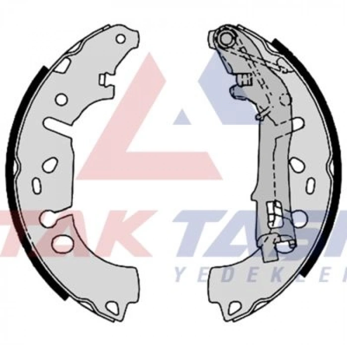 FREN PABUC BALATA ARKA FIAT FIORINO (225) 1.3 MJT LEVYELI 228X40 mm 2007-/NEMO 1.4 HDI 2007-/NEMO 1.3 HDI 2007-/BIPPER (AA) 1.3 HDI 2008-/BIPPER (AA) 1.4 HDI 2008-/FIORINO (225) 1.4i 2007-