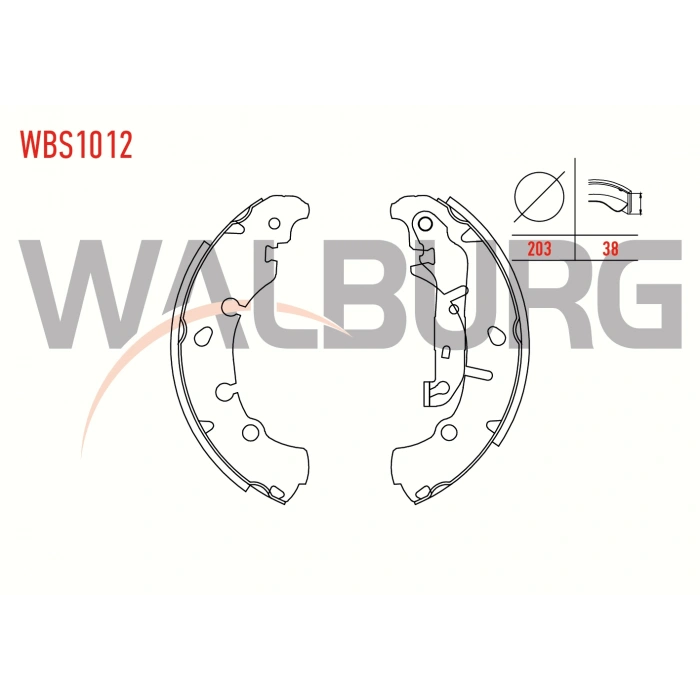 FREN PABUC BALATA ARKA FIESTA V 1.4 TDCI LEVYELI 203X38 mm 2001-2008/FIESTA V 1.4i - 1.25i - 1.3 16v 2001-2008/FIESTA V 1.6 TDCI 2001-2008/FUSION 1.6 TDCI 2002-2010/KA 1.3 1996-2008