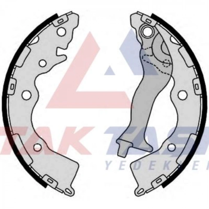 FREN PABUC BALATA ARKA LEVYELI 202,8x31,5mm HYUNDAI ACCENT ERA 1.4i 16v - 1.5 CRDI - 1.6 CVVT 2006-2012/ RIO II 1.5 CRDI 2006-2011