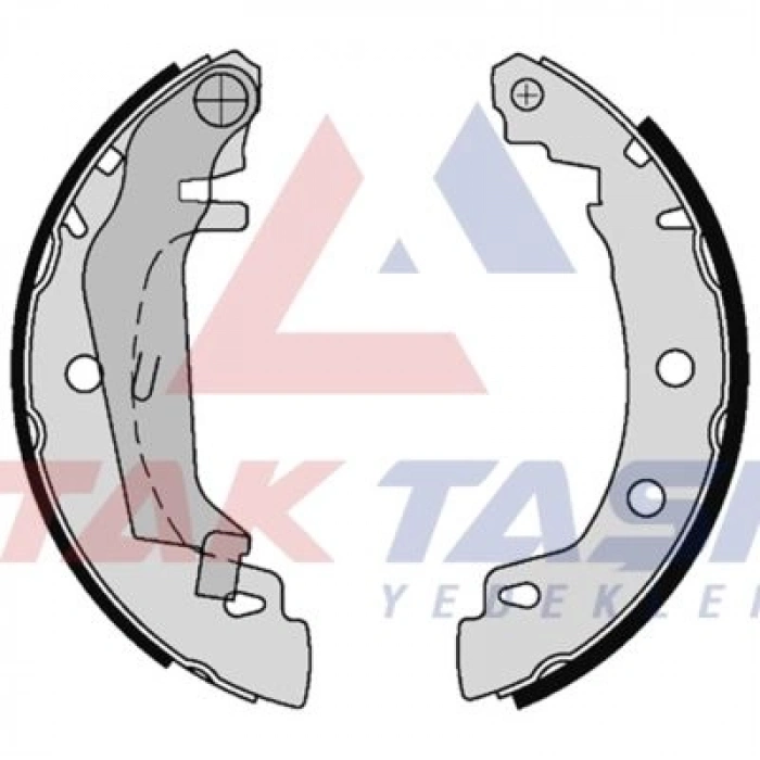 FREN PABUC BALATA ARKA LEVYELI 203X39 mm RENAULT MEGANE 1.4i 16v - 1.6i 16v - 1.9 D 1996-2003