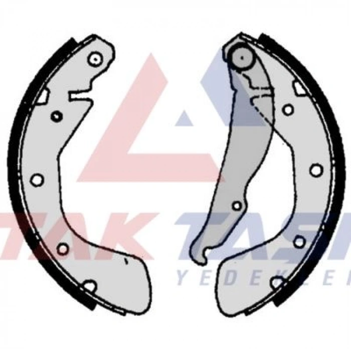 FREN PABUC BALATA ARKA OPEL VECTRA 1.4 LEVYELI 200X46 mm 1988-1995/VECTRA 1.8 1988-1995/CORSA 1.7 D- 2000-2006/ASTRA F 1.4i 1998-2002/DAEWOO LANOS 1.4i 1997-2005/LACETTI 1.6i 2006-2012