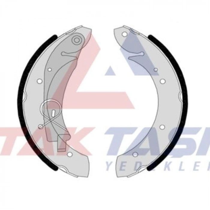 FREN PABUC BALATA ARKA PEUGEOT PARTNER (5,5F) 1.9 D LEVYELI 228X41,5 mm 1996-2008/PARTNER 1.6 HDI- 1996-2008/BERLINGO 1.6 HDI- 2008-/PARTNER 2.0 HDI- 1996-2008/BERLINGO 2.0 HDI- 1996-2008