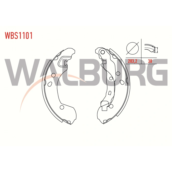 FREN PABUC BALATA ARKA RENAULT CLIO III 1.5 DCI LEVYELI 203,2X38 mm 2005-2012/CLIO III 1.2i 16v- 2005-2012/MICRA 1.5 DCI- 2003-2010/NOTE 1.5 DCI- 2006-2013/NOTE 1.4i 16v- 2006-2013