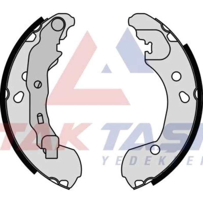 FREN PABUC BALATA ARKA RENAULT CLIO III 1.5 DCI LEVYELI 203X38 mm 2005-2012/CLIO III 1.2i 16v- 2005-2012/MICRA 1.5 DCI- 2003-2010/NOTE 1.5 DCI- 2006-2013/NOTE 1.4i 16v- 2006-2013