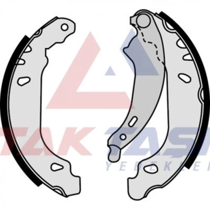FREN PABUC BALATA ARKA RENAULT CLIO SYMBOL 1.4 LEVYELI 180X42 mm 1998-2005/ CLIO SYMBOL 1.5 DCI- 1998-2005/ CLIO SYMBOL 1.6 1998-2005/ CLIO SYMBOL 1.2 1998-2005