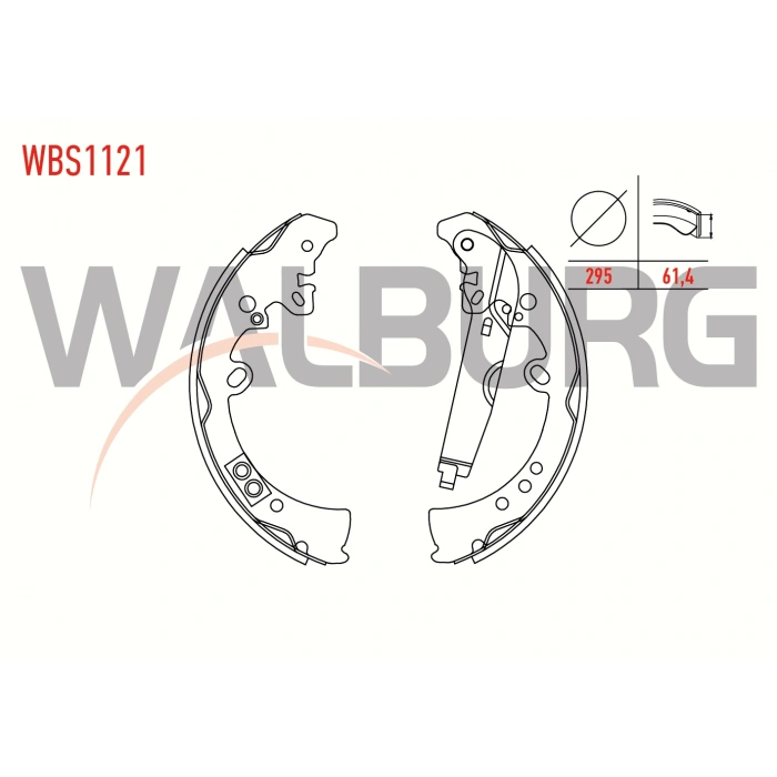 FREN PABUC BALATA ARKA TOYOTA HI-LUX PICK UP (TGN1_GGN2_GGN1_KUN2_KUN1_) 2.5 D-4D 4X4 LEVYELI 295X61,4 mm 2005- / HILUX PICK UP 2.5 D 2005-2011 / HILUX PICK UP 2.5 D4D 2005-2011