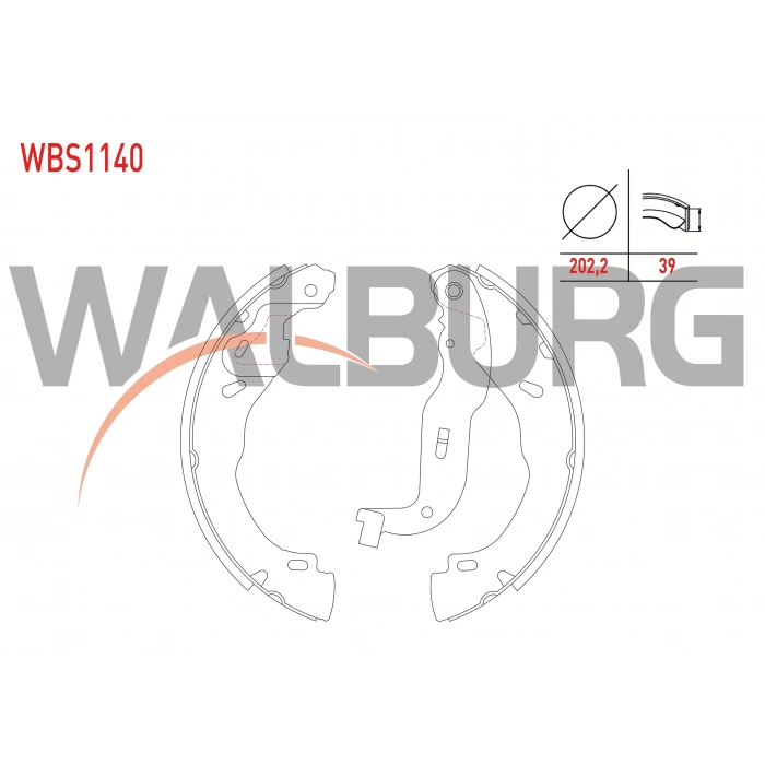 FREN PABUC BALATA LEVYELI ARKA 202,2X39 RENAULT CLIO V 1.0 Sce - 1.0 Tce - 1.3 Tce - 1.5 BLUE DCI 2020-