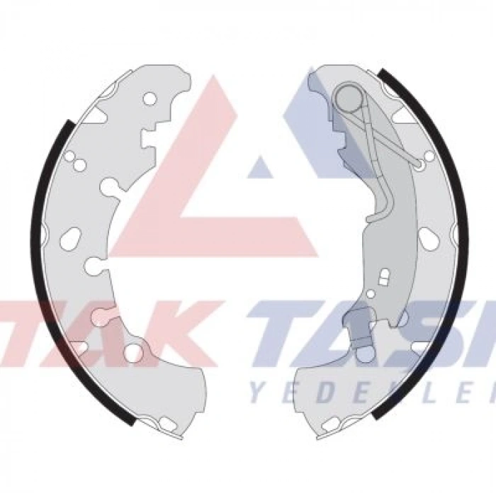 FREN PAPUC BALATA ARKA FIAT GRANDE PUNTO (199) 1.2 MPI LEVYELI 203X38 mm 2005-2012/OPEL CORSA D 1.0 2006-2014/OPEL CORSA D 1.2 2006-2014