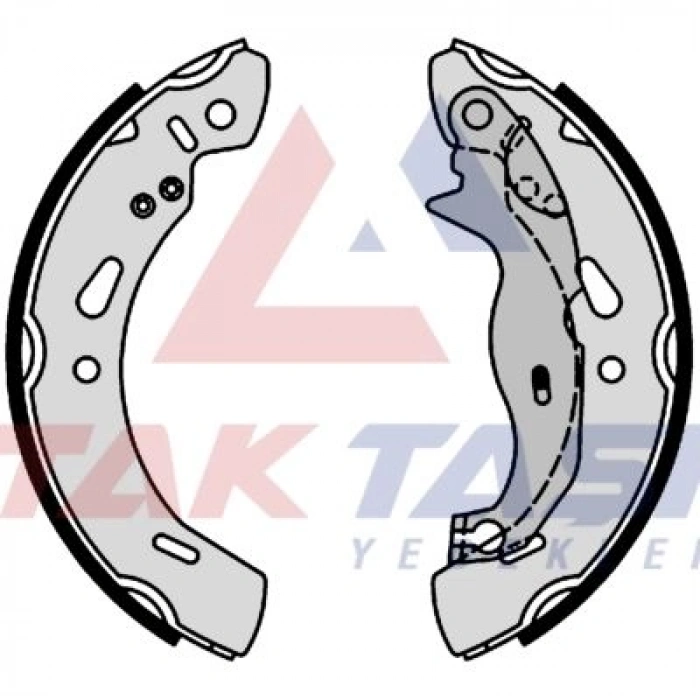 FREN PAPUC BALATA ARKA FORD FIESTA VI 1.4 TDCI 200X32 mm 2008-2012/FORD FIESTA VII 1.5 TDCI 2012-