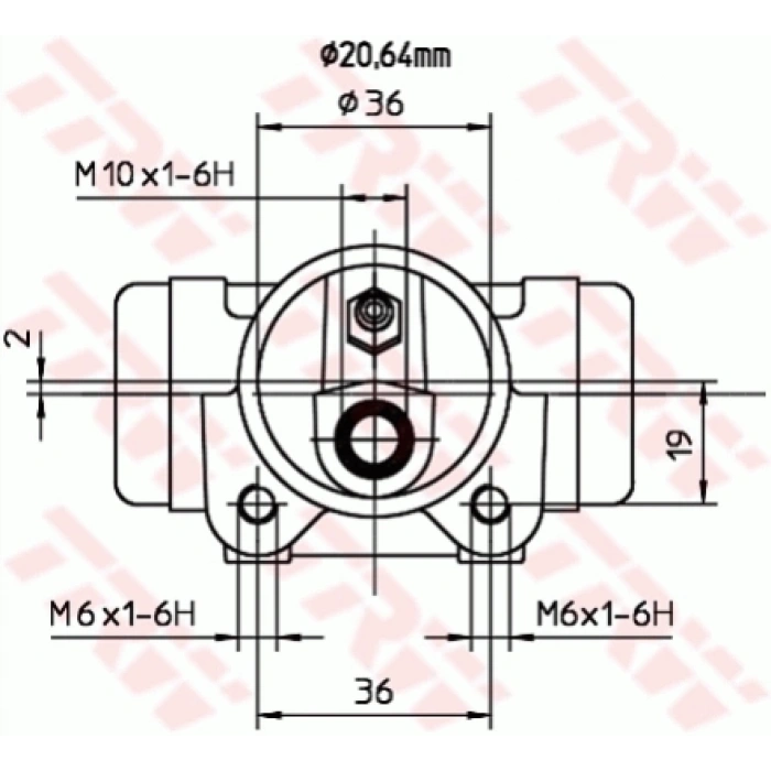 FREN SILINDIRI ARKA (20,64) TRANSIT M12 2.5 D 93-00