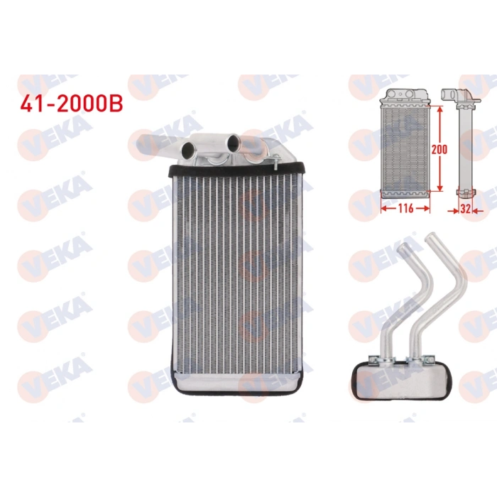 KALORIFER RADYATOR BRAZING HONDA CIVIC V 1.5i 1992-1995