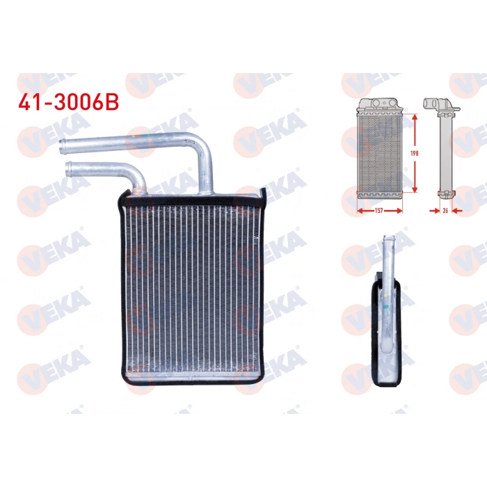 KALORIFER RADYATOR BRAZING MITSUBISHI CANTER 304 3.5 Ton 2001-2010