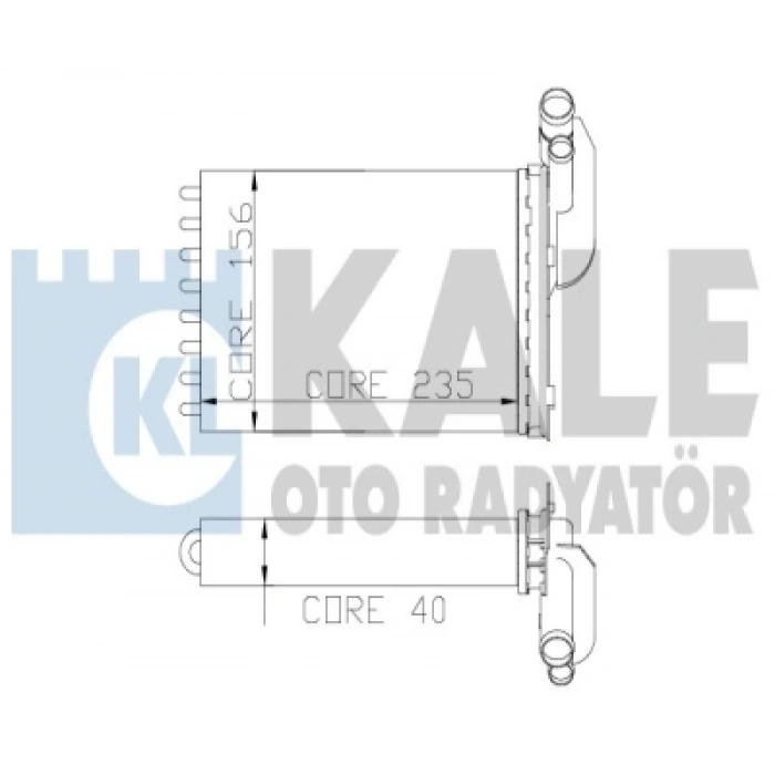 KALORIFER RADYATÖRÜ 2 SIRA(AL+PL)KALOR R19/CLIO/KANGO/MEGAN I BM 96-