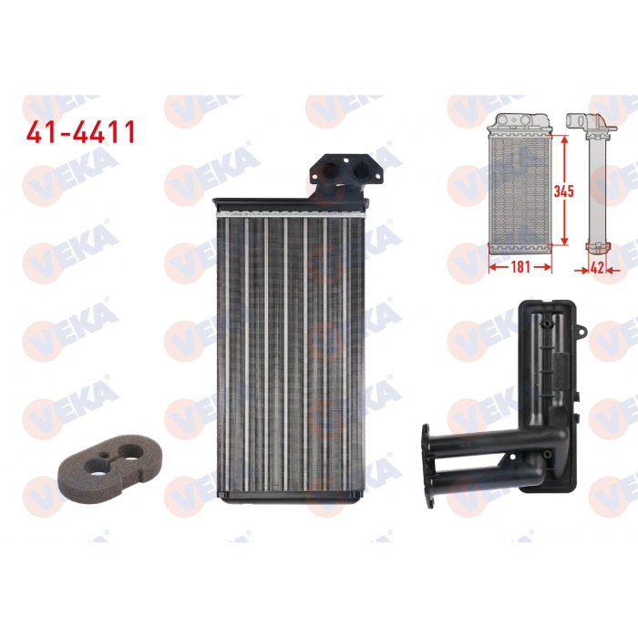 KALORIFER RADYATÖRÜ 330X166X32 SPRT.208,308,212,312-LT35 OM602 96-99