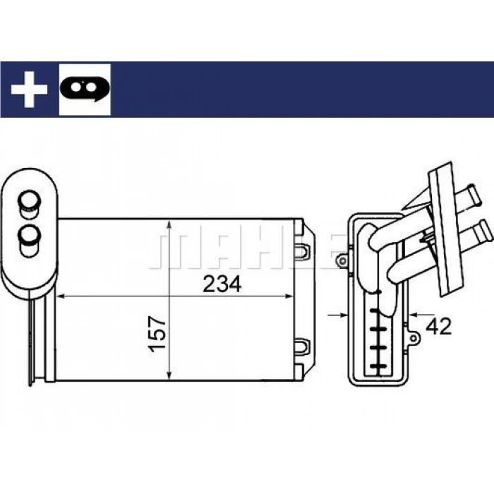 KALORİFER RADYATÖRÜ A3 Leon Toledo Octavıa Caddy 1,6 / 1,8 / 2,0 / 2,0Tdı 03
