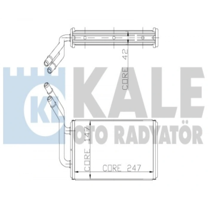 KALORIFER RADYATÖRÜ (-AC) YC1H 18B539 AA TRANSIT V-184 BM 01-