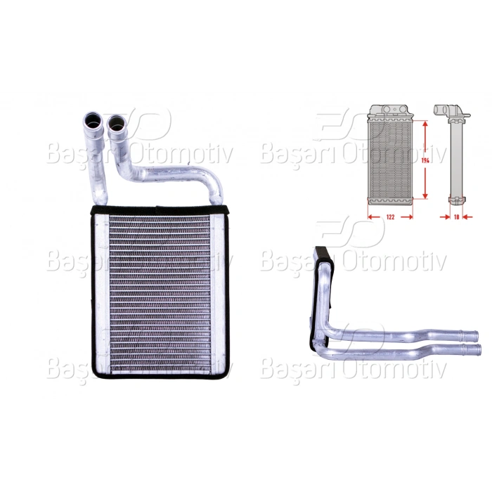 KALORIFER RADYATORU BRAZING 120X189 MM KIA PICANTO 2 (TA) | PICANTO / EKO TAXI | MORNING 1.0 1.0BI-Fuel 11-17