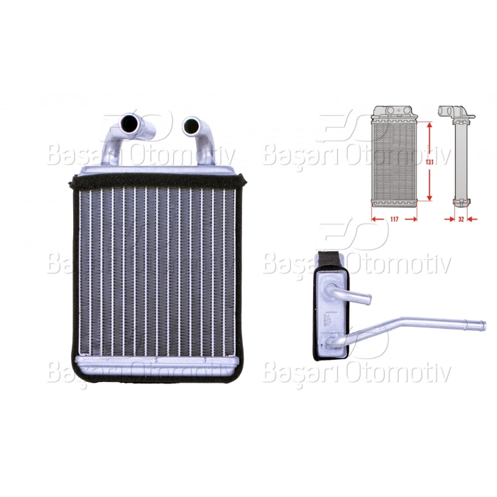 KALORIFER RADYATORU BRAZING 130X120 MM SUZUKI CARRY 90-97