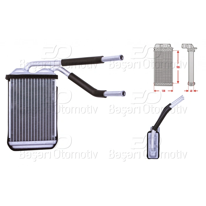 KALORIFER RADYATORU BRAZING 185X130 MM DAEWOO ARANOS CIELO ESPERO 1.5 1.8 2.0 95 >