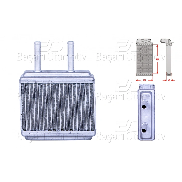 KALORIFER RADYATORU BRAZING 205x140 MM DAEWOO TICO (KLY3) 0.8 95-00