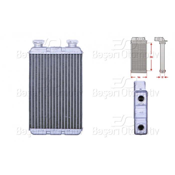 KALORIFER RADYATORU BRAZING 205X145 MM BMW 3 Compact (E36) 3.16i 94-00 3.18tds 95-00 323ti 97-00